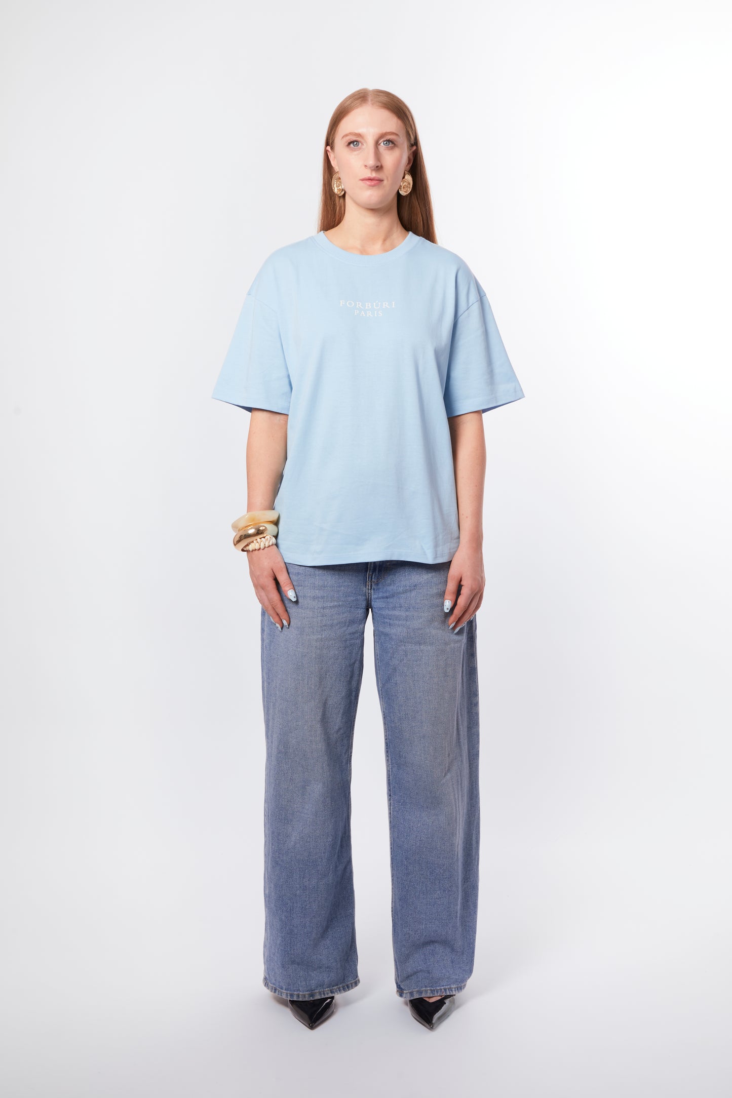 T-shirt bleu lagon
