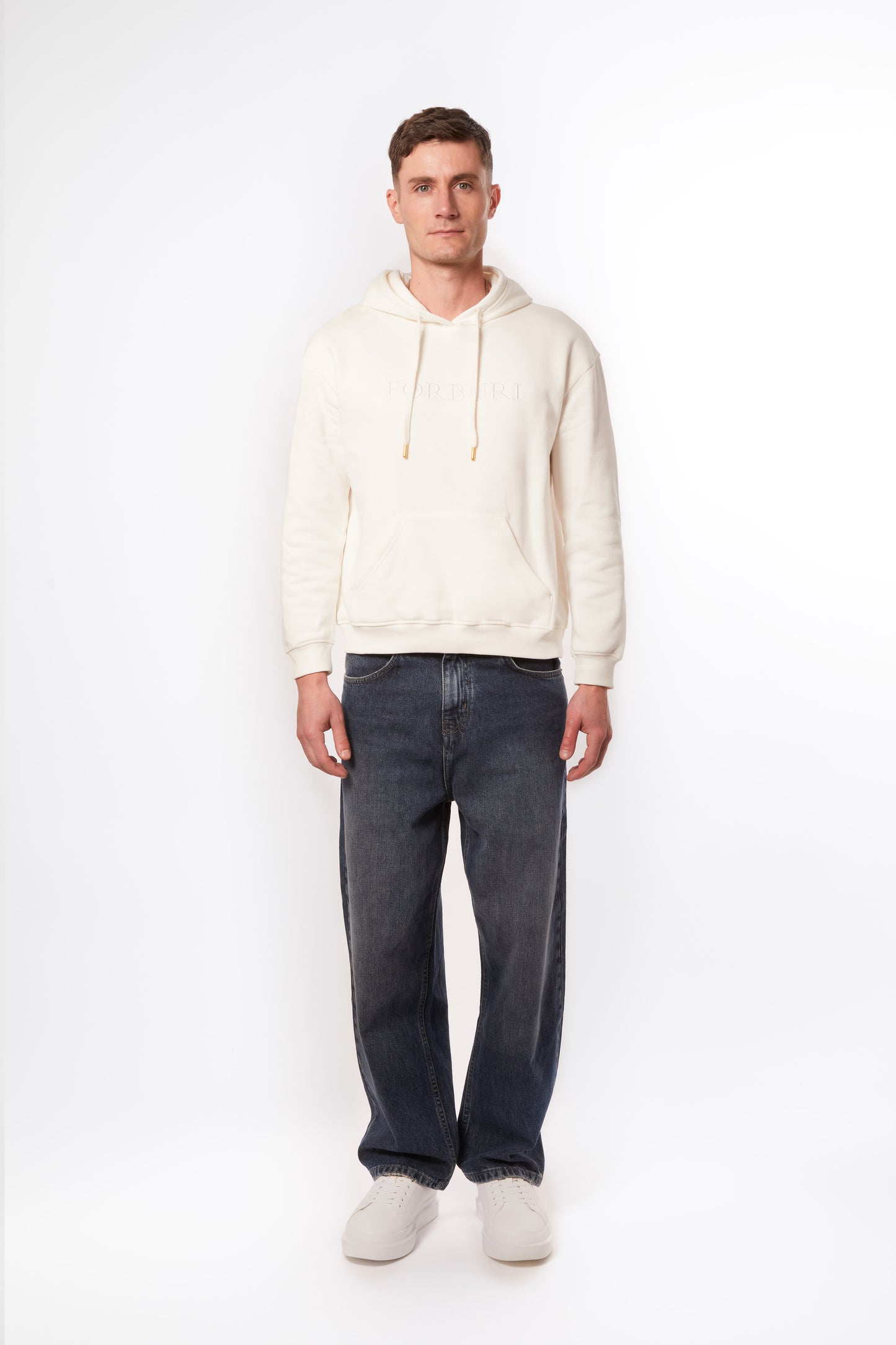 ecru hoodie men, beige hoodie men, neutral tone hoodie, minimal hoodie for men, premium casualwear, Forburi Paris hoodie, menswear casual, summer streetwear, riviera vibes, paris summer vibes, Forburi, Forburimen, menswearcasual