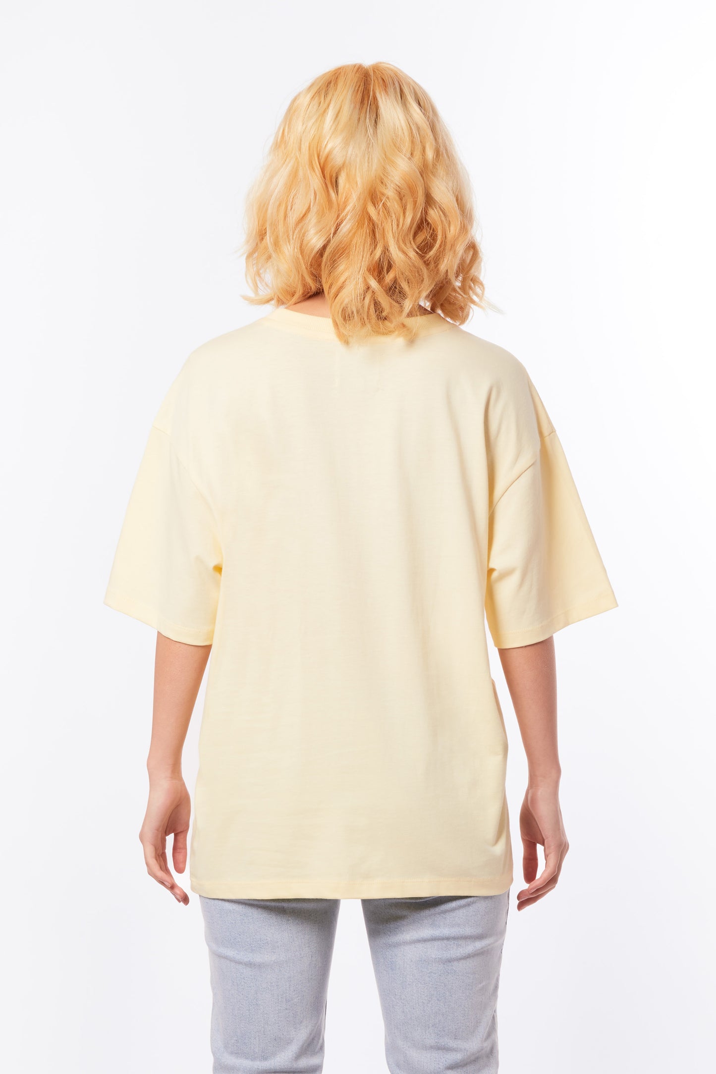 T-shirt chenille jaune beurre