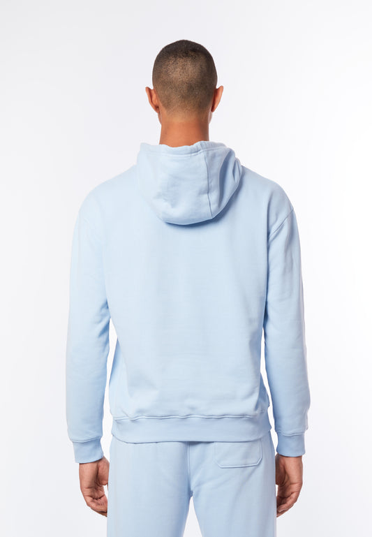 blue hoodie men, lagoon blue hoodie, pastel blue casualwear, minimalist hoodie for men, premium streetwear, Forburi Paris hoodie, menswear casual, summer vibes, riviera vibes, paris summer vibes, Forburi, Forburimen, menswearcasual