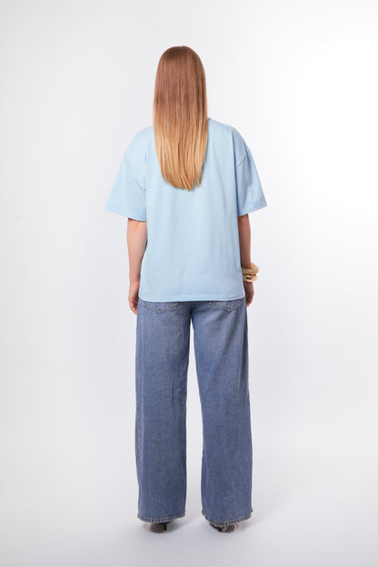 T-shirt bleu lagon