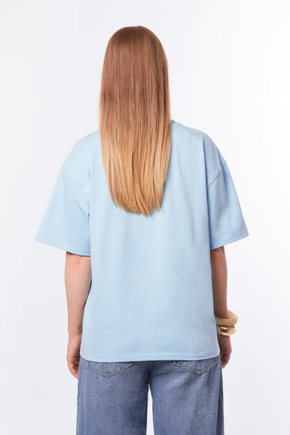 T-shirt bleu lagon