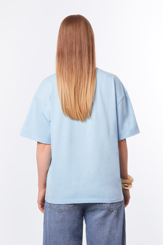 T-shirt bleu lagon