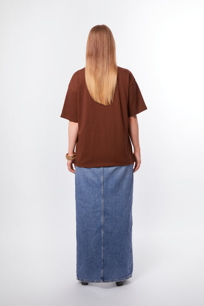 T-shirt marron café