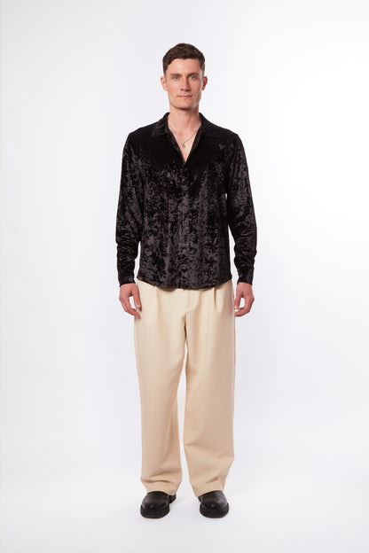 Iced Velvet Black Shirt