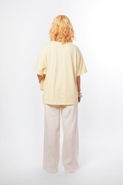 T-shirt jaune beurre