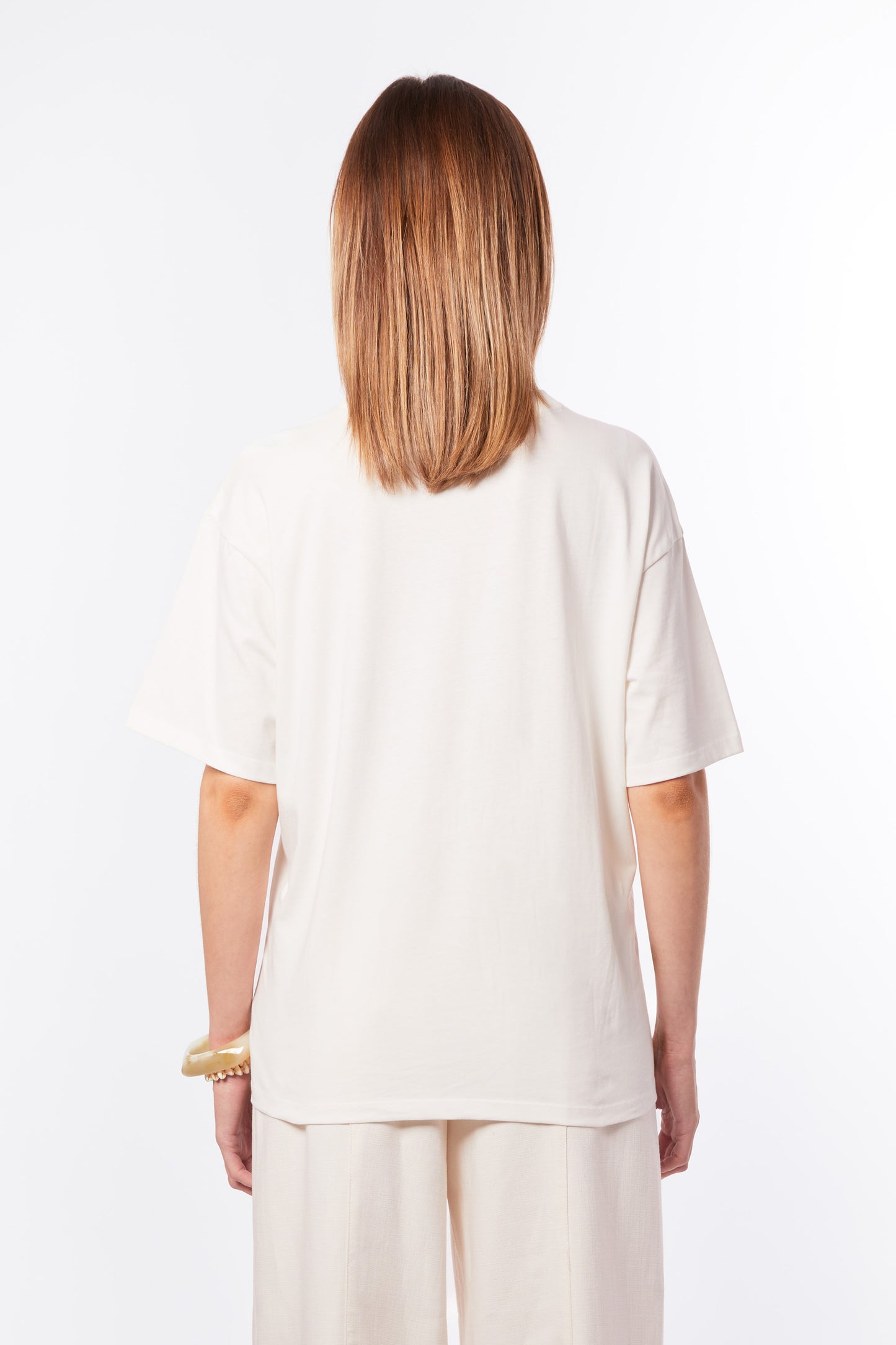 T-shirt blanc cassé 